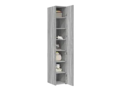 Aparador alto Sonoma gris 30x42,5x185 cm madera de ingeniería