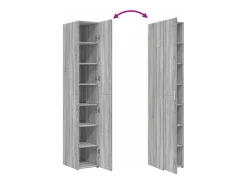 Aparador alto Sonoma gris 30x42,5x185 cm madera de ingeniería