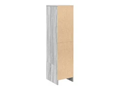 Aparador alto Sonoma gris 29,5x34x119,5 cm madera de ingeniería