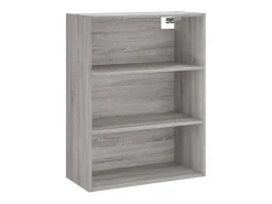 Aparador alto Sonoma gris 69,5x34x180 cm Madera de ingeniería