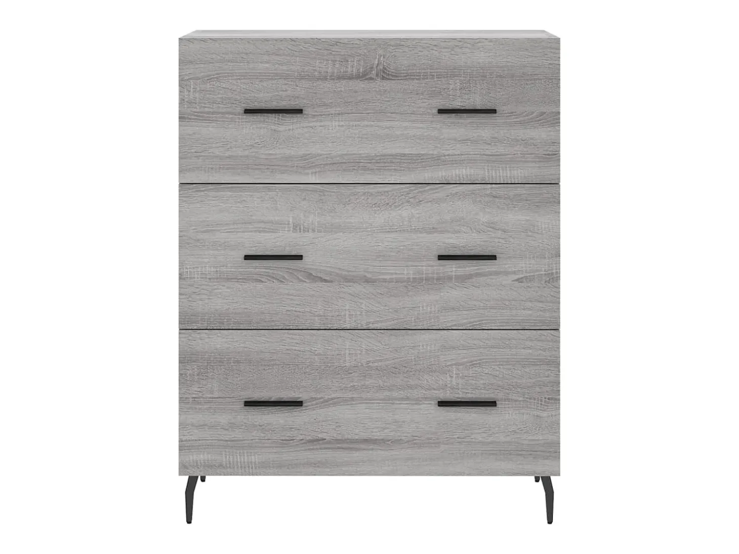 Aparador alto Sonoma gris 69,5x34x180 cm Madera de ingeniería