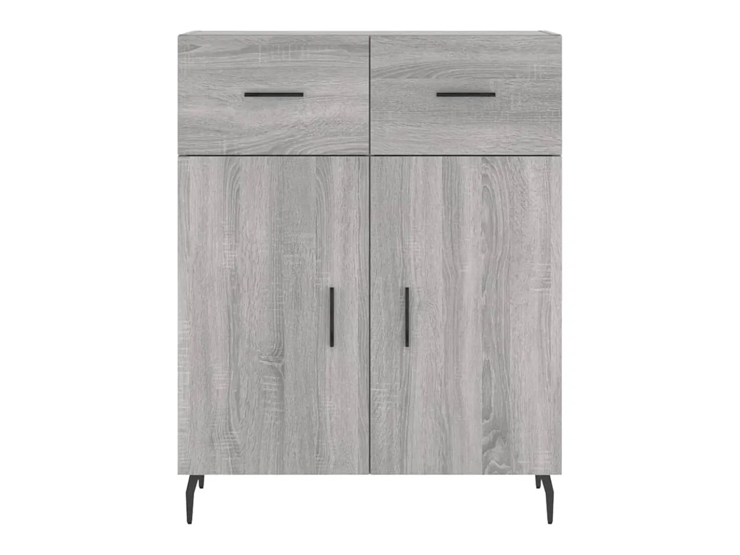 Aparador alto Sonoma gris 69,5x34x180 cm Madera de ingeniería