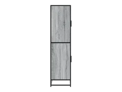 Aparador alto Sonoma gris 68x35x139 cm madera de ingeniería