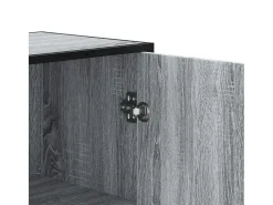 Aparador alto Sonoma gris 68x35x139 cm madera de ingeniería