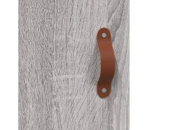 Aparador alto Sonoma gris 69,5x31x115 cm madera de ingeniería