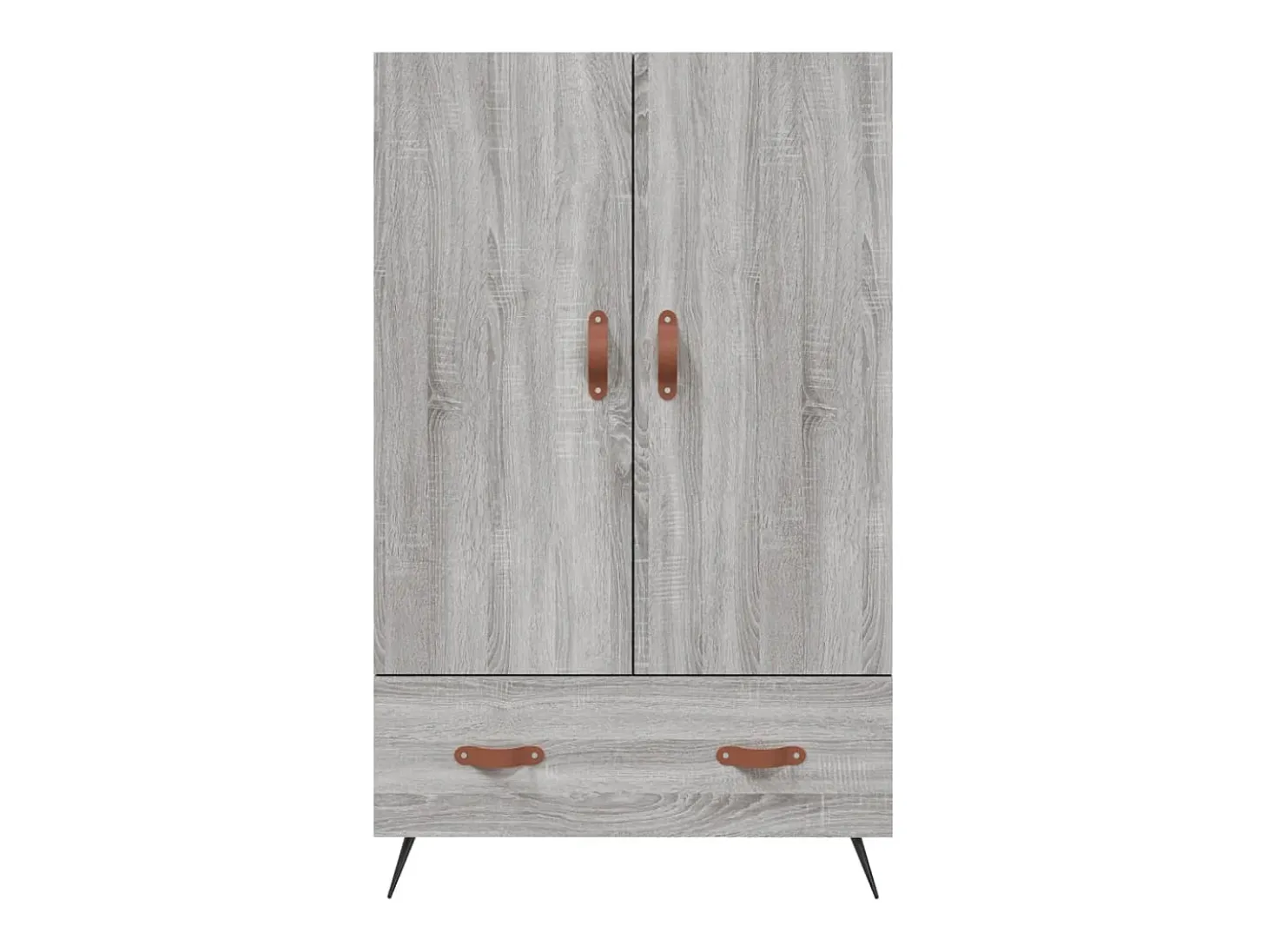 Aparador alto Sonoma gris 69,5x31x115 cm madera de ingeniería