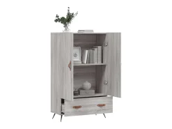 Aparador alto Sonoma gris 69,5x31x115 cm madera de ingeniería
