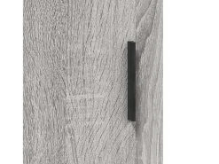 Aparador alto Sonoma gris 69,5x34x180 cm Madera de ingeniería