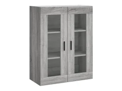 Aparador alto Sonoma gris 69,5x34x180 cm Madera de ingeniería