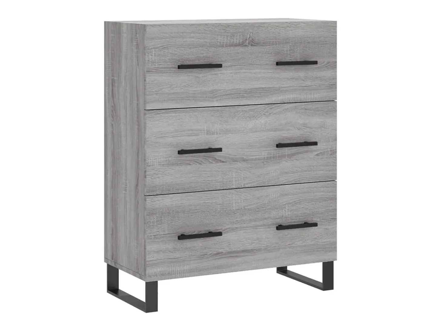 Aparador alto Sonoma gris 69,5x34x180 cm Madera de ingeniería