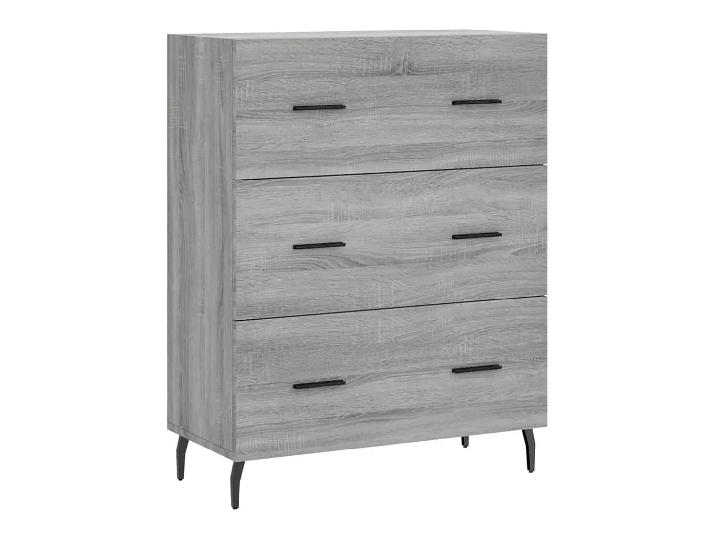 Aparador alto Sonoma gris 69,5x34x180 cm Madera de ingeniería