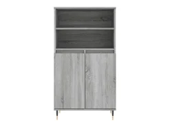 Aparador alto Sonoma gris 60x36x110 cm Madera de ingeniería