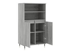 Aparador alto Sonoma gris 60x36x110 cm Madera de ingeniería