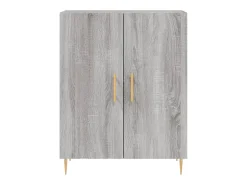 Aparador alto Sonoma gris 69,5x34x180 cm Madera de ingeniería