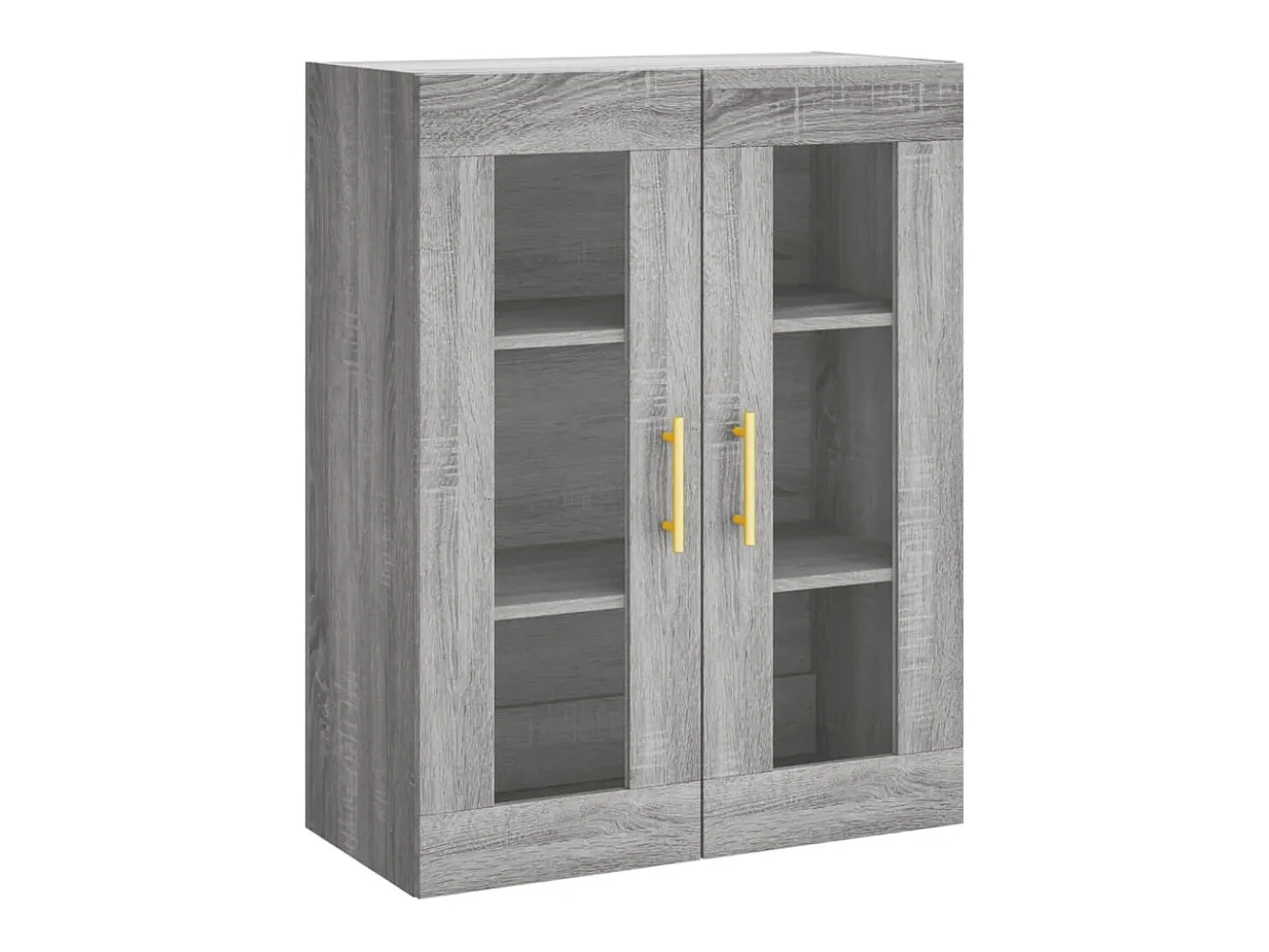 Aparador alto Sonoma gris 69,5x34x180 cm Madera de ingeniería