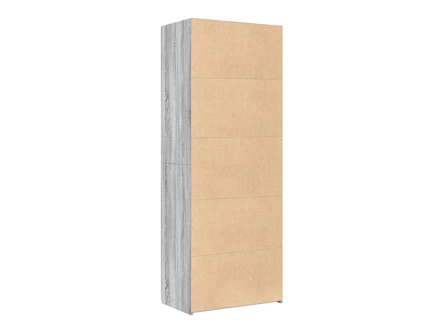 Aparador alto Sonoma gris 70x42,5x185 cm madera de ingeniería