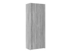 Aparador alto Sonoma gris 70x42,5x185 cm madera de ingeniería