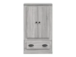 Aparador alto Sonoma gris 60x35,5x103,5 cm madera de ingeniería