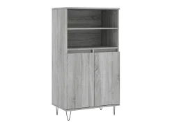Aparador alto Sonoma gris 60x36x110 cm Madera de ingeniería