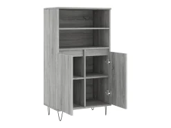 Aparador alto Sonoma gris 60x36x110 cm Madera de ingeniería