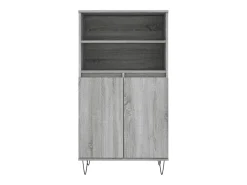 Aparador alto Sonoma gris 60x36x110 cm Madera de ingeniería