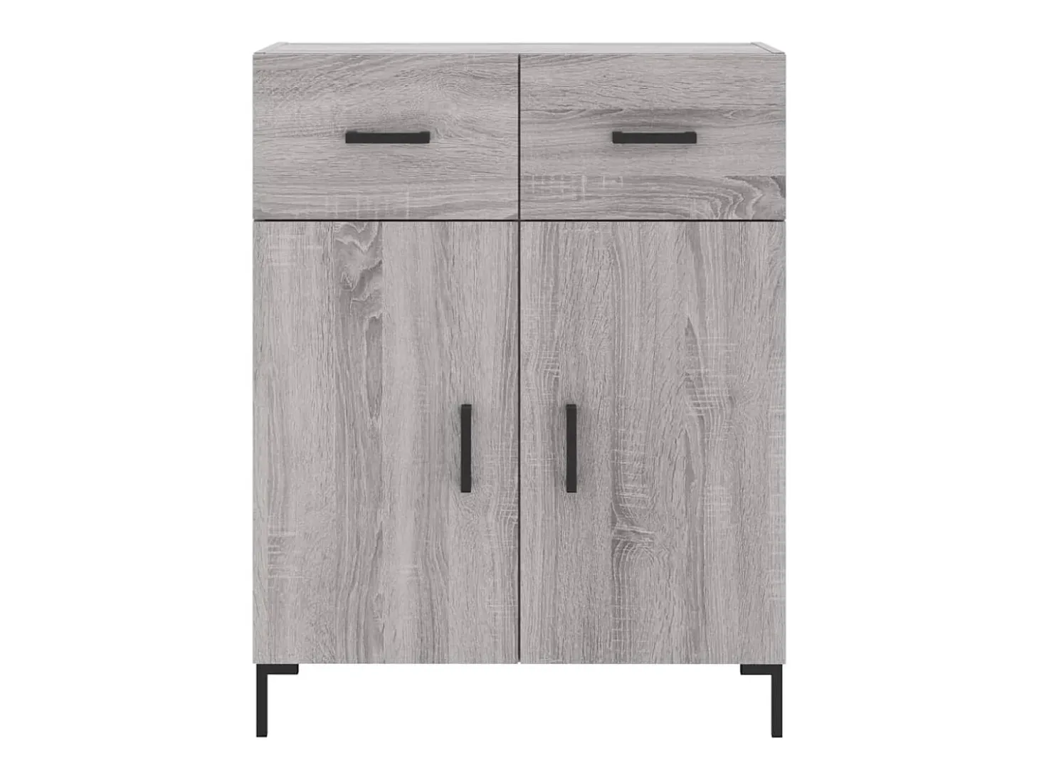 Aparador alto Sonoma gris 69,5x34x180 cm Madera de ingeniería