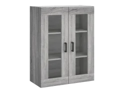 Aparador alto Sonoma gris 69,5x34x180 cm Madera de ingeniería