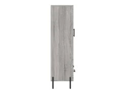 Aparador alto Sonoma gris 69,5x31x115 cm madera de ingeniería