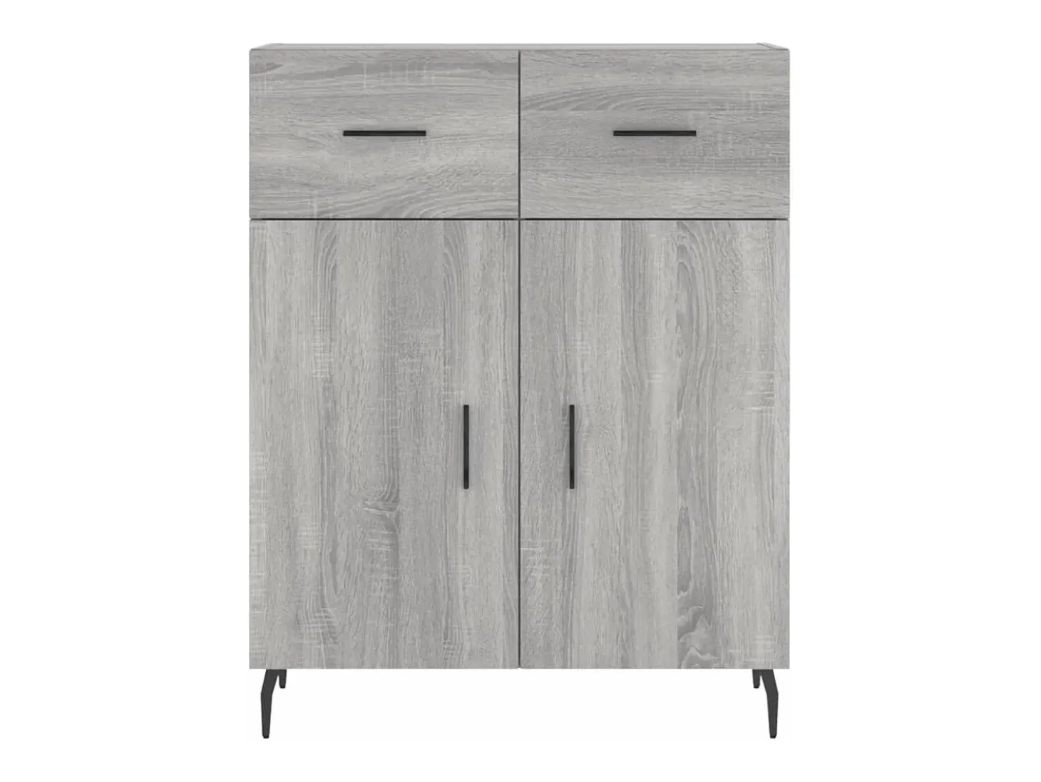 Aparador alto Sonoma gris 69,5x34x180 cm Madera de ingeniería