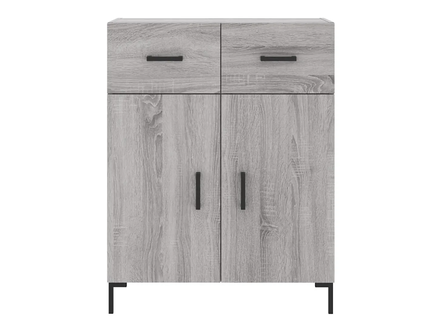 Aparador alto Sonoma gris 69,5x34x180 cm Madera de ingeniería