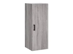 Aparador alto Sonoma gris 34,5x34x180 cm Madera de ingeniería