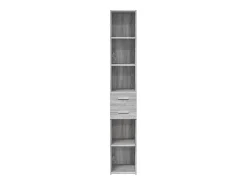 Aparador alto Sonoma gris 30x42,5x185 cm madera de ingeniería