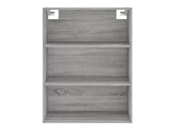 Aparador alto Sonoma gris 69,5x34x180 cm Madera de ingeniería