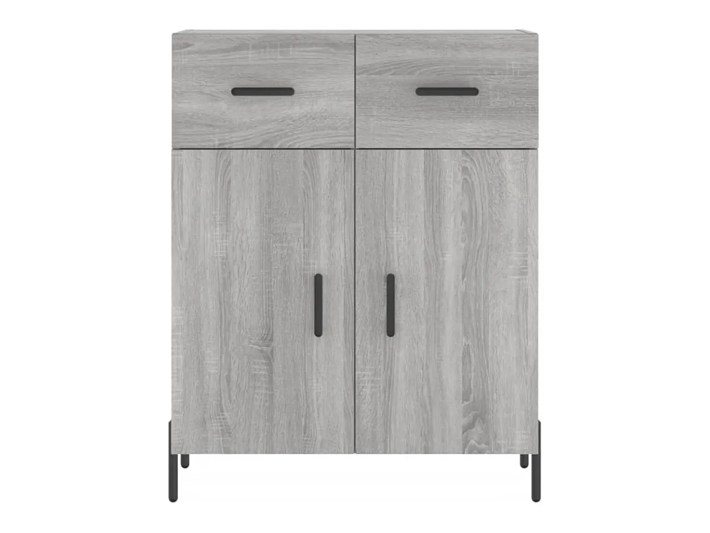Aparador alto Sonoma gris 69,5x34x180 cm Madera de ingeniería