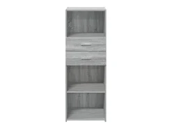Aparador alto Sonoma gris 45x42,5x124 cm madera de ingeniería