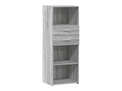 Aparador alto Sonoma gris 45x42,5x124 cm madera de ingeniería