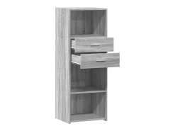 Aparador alto Sonoma gris 45x42,5x124 cm madera de ingeniería