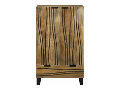 Aparador alto 60x33,5x100 cm en madera maciza de mango