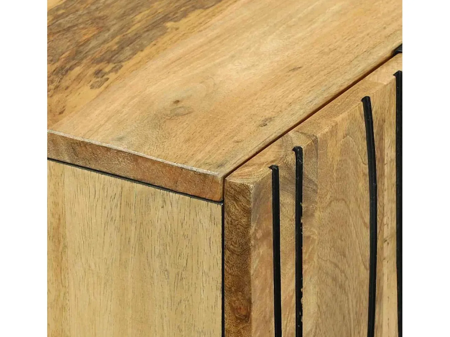 Aparador alto 60x33,5x100 cm en madera maciza de mango
