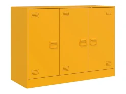Aparador amarillo mostaza 99x39x73 cm acero