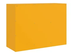 Aparador amarillo mostaza 99x39x73 cm acero
