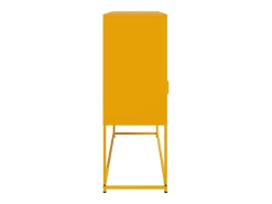 Aparador amarillo mostaza 100,5x39x107 cm acero