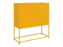Aparador amarillo mostaza 100,5x39x107 cm acero