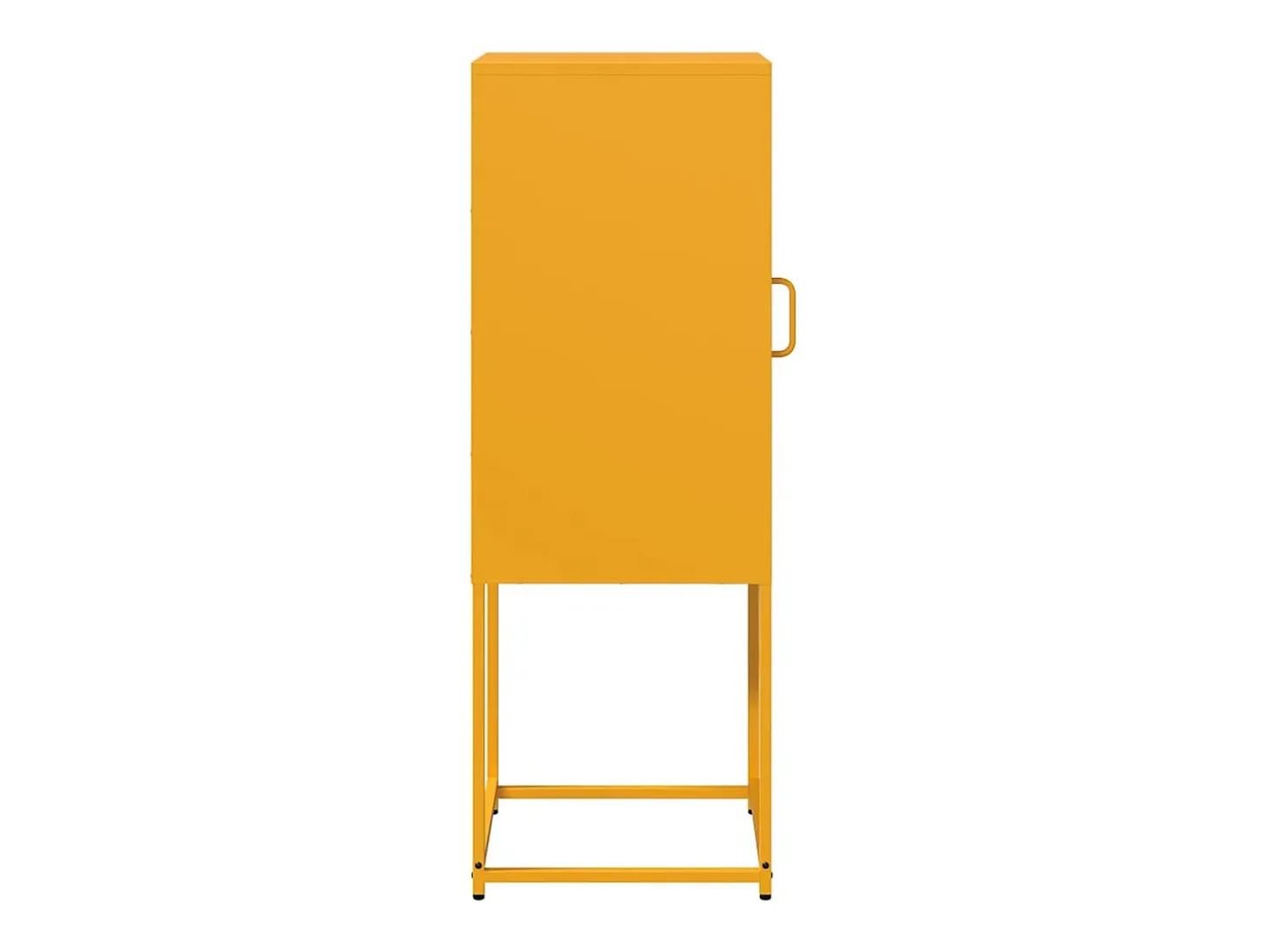 Aparador amarillo mostaza 36x39x107 cm acero laminado en frío