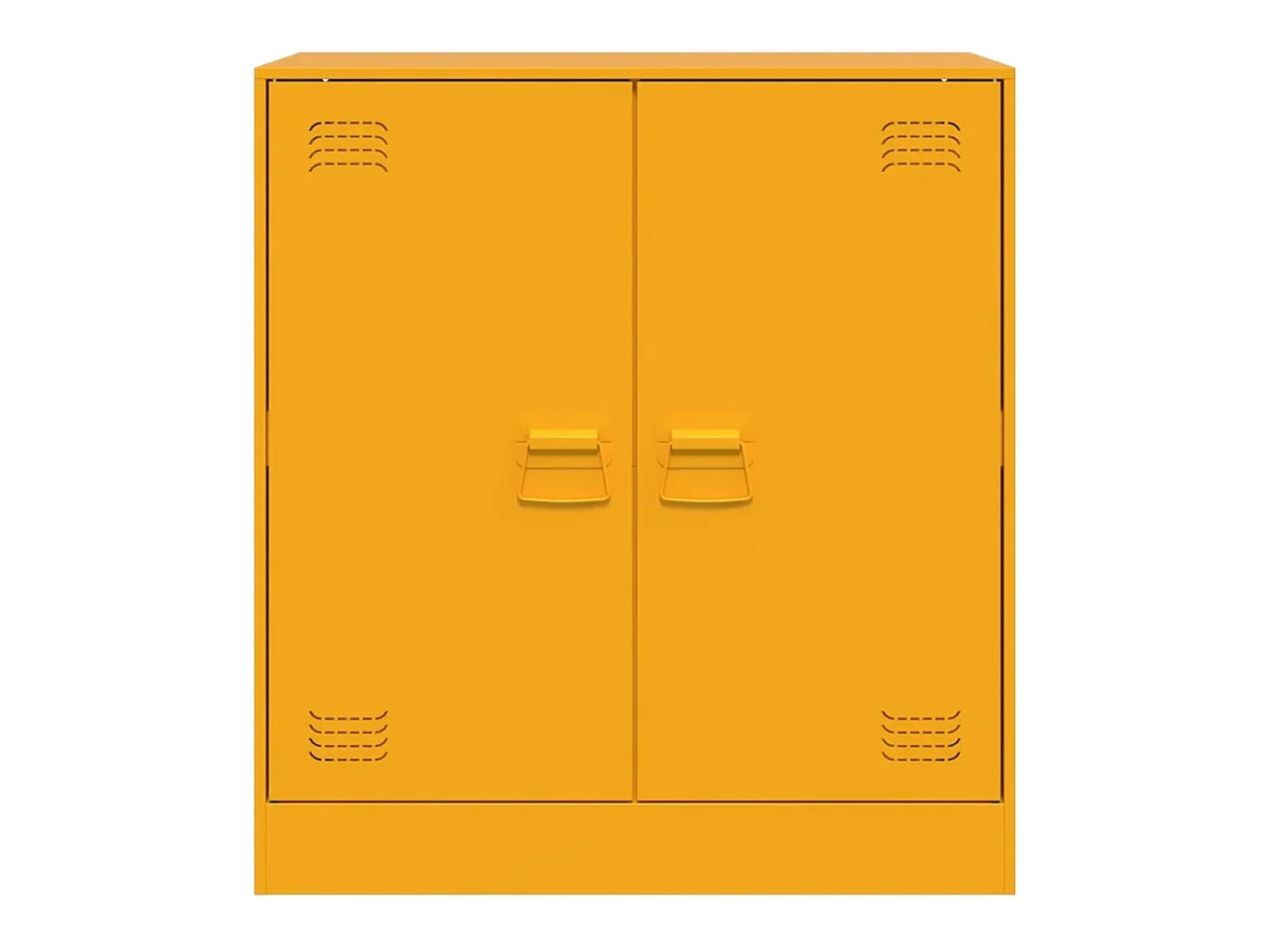 Aparador amarillo mostaza 67x39x73 cm acero