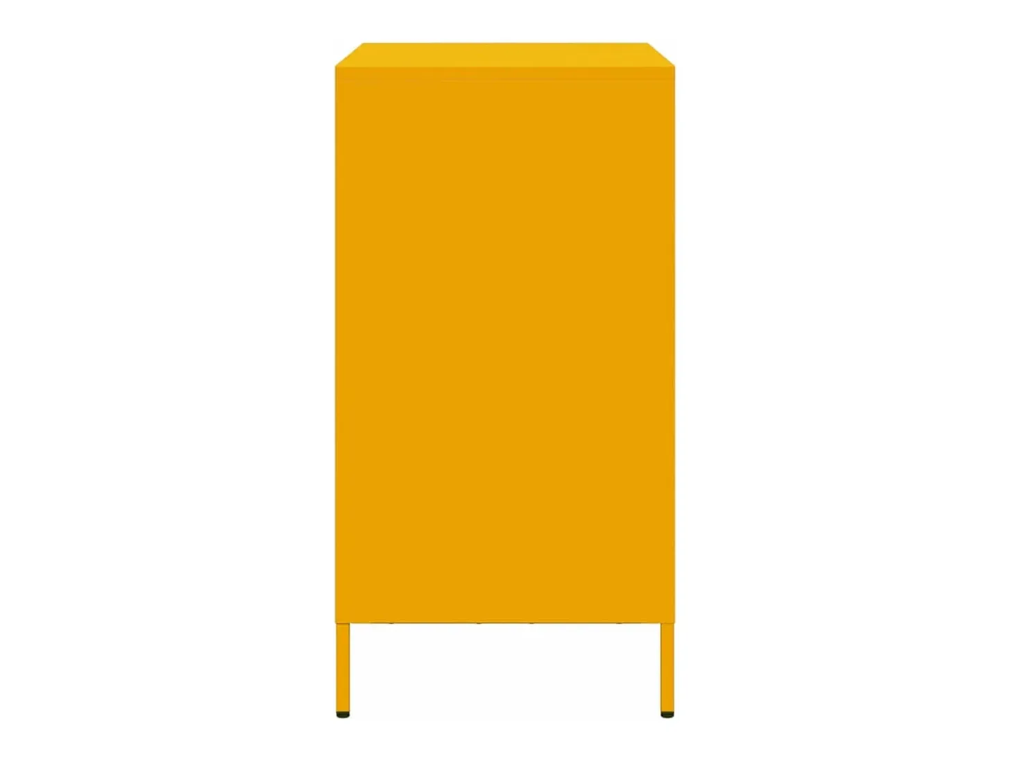 Aparador amarillo mostaza 68x39x73,5 cm acero laminado en frío