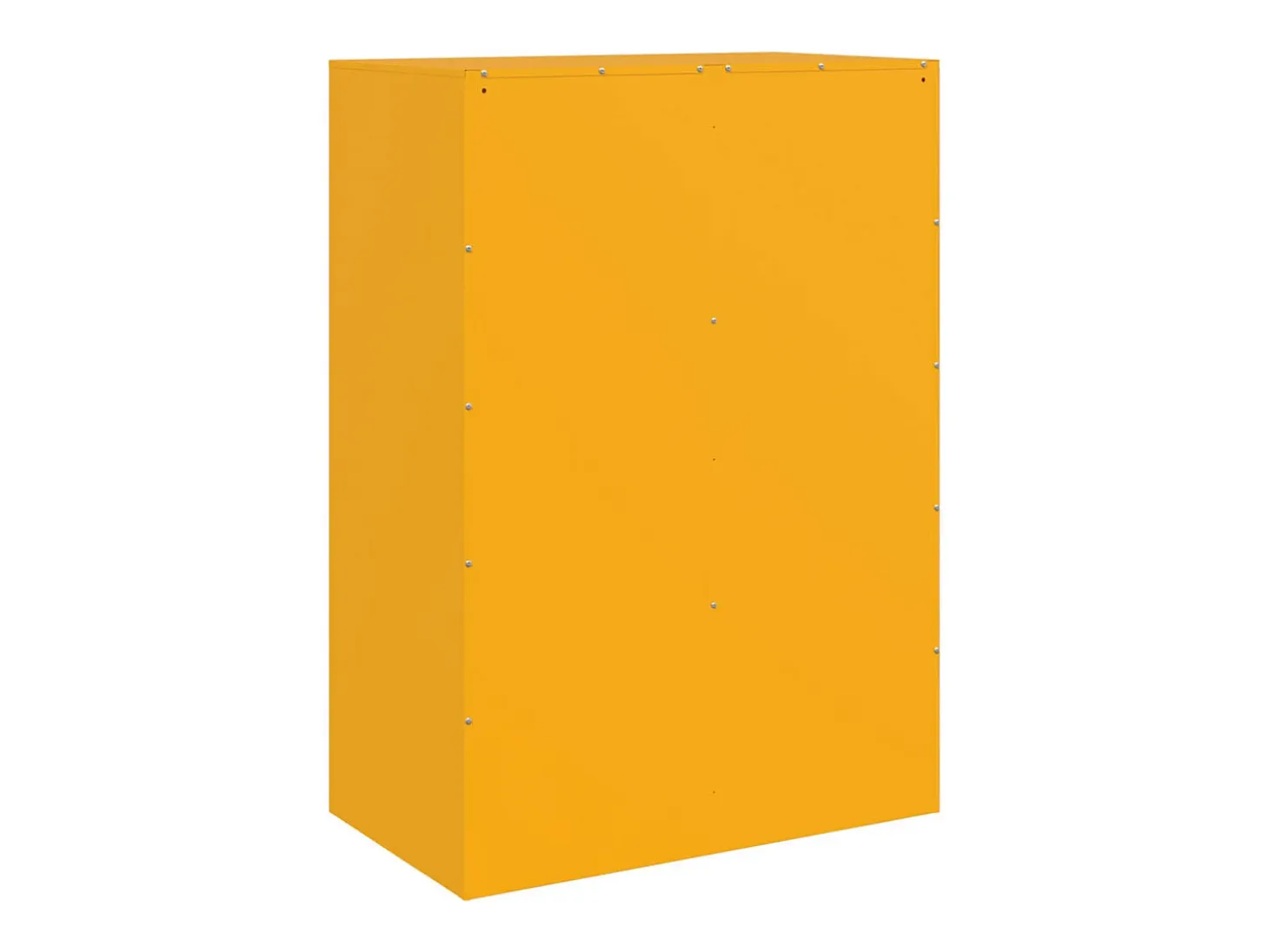 Aparador amarillo mostaza 67x39x95 cm acero