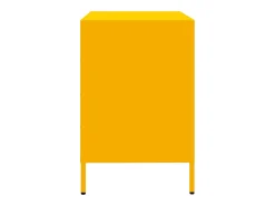Aparador amarillo mostaza 68x39x58,5 cm acero laminado en frío