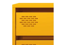 Aparador amarillo mostaza 68x39x58,5 cm acero laminado en frío