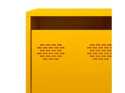 Aparador amarillo mostaza 135x39x73,5 cm acero laminado en frío